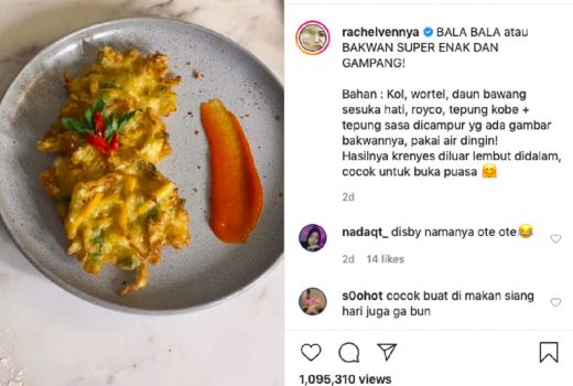 Rachel Vennya Bagikan Resep Bakwan yang Enak, Bikin Ketagihan - GenPI.co