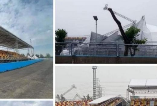 Waduh, Atap Tribun Penonton Formula E Ambruk - GenPI.co