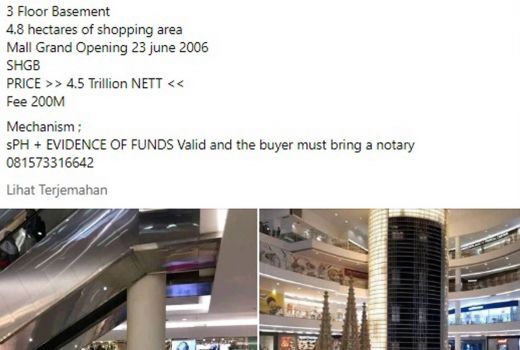 Viral Mal Senayan City Dijual Rp 45 Triliun, Ternyata Hoaks - GenPI.co