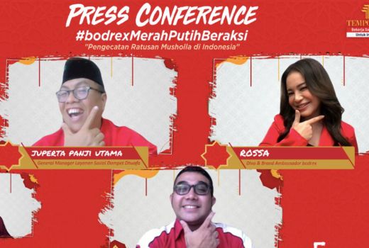 Program Merah Putih Beraksi, Bodrex & Dompet Dhuafa Cat Ulang 100 Musala - GenPI.co