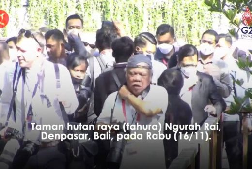 Pakai Topi Terbalik, Gaya Menteri PUPR Basuki di G20 Mirip Wartawan - GenPI.co