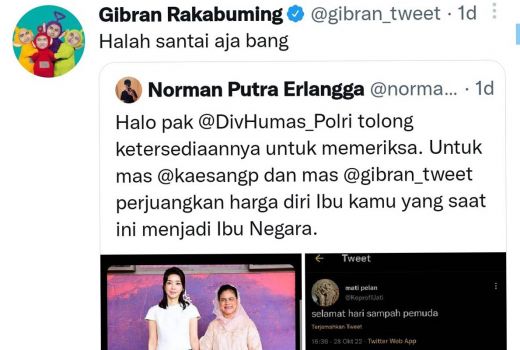 Bu Iriana Jokowi Dihina Mirip Pembantu, Gibran: Santai Aja - GenPI.co