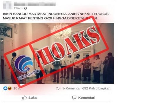 Anies Baswedan Diusir Karena Terobos Rapat G20, Hoaks! - GenPI.co