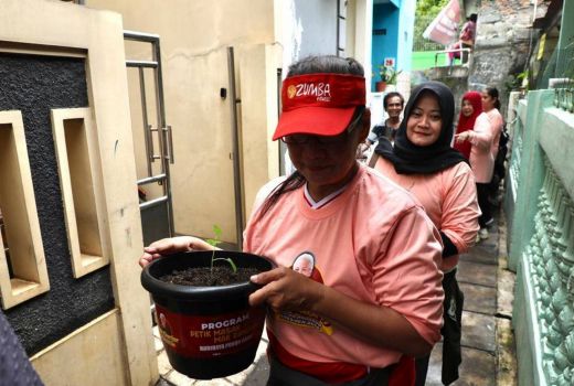 Ajari Warga Bertanam, Mak Ganjar Bagi 500 Pohon Cabai di Jakarta Pusat - GenPI.co