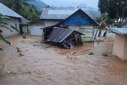 Banjir di Gorontalo Utara, Hanyutkan Rumah dan Sapi Milik Warga - GenPI.co