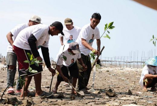 KNP Dukung Ganjar Gelar Edukasi Pohon Mangrove ke Nelayan Karawang - GenPI.co