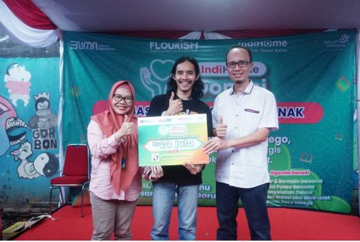 Tumbuhkan Minat Baca Anak, IndiHome Donasikan 1000 Buku ke Taman Baca Melego - GenPI.co