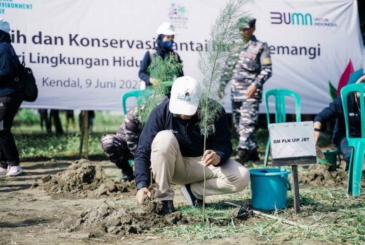 Tanam 10.000 Pohon di Pantai Indah Kemangi, Upaya PLN Lestarikan Lingkungan Hidup - GenPI.co