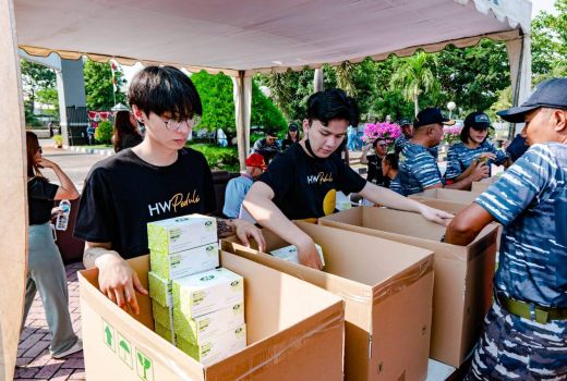 Hari Sungai Sedunia, HW Group dan TNI AL Gelar Aksi Bersih-bersih Sampah - GenPI.co