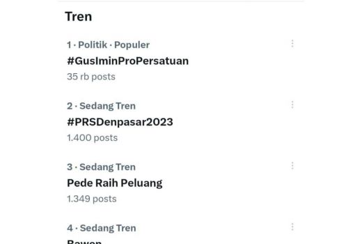 PRS Denpasar 2023 Trending Topic X, Acaranya Seru - GenPI.co