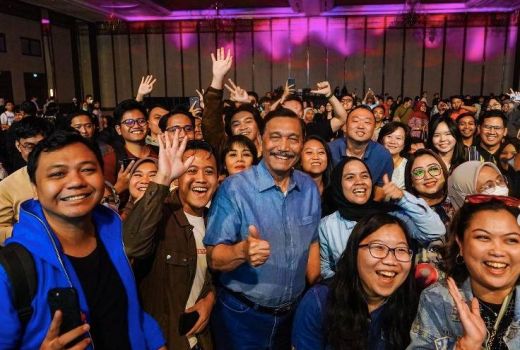 Luhut Pandjaitan hadir di IdeaFest 2023, Beri Pesan Khusus - GenPI.co