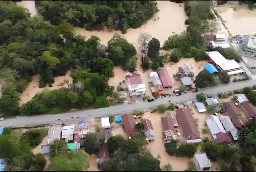 100 Rumah di Mangkupadi Kalimantan Utara Terendam Banjir - GenPI.co