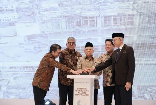 Ma'ruf Amin Harap Gedung Landmark BSI Aceh Mampu Jadi Penggerak Pertumbuhan Ekonomi - GenPI.co