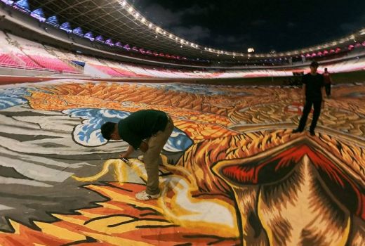 Jelang Timnas Indonesia vs China, La Grande Indonesia Siapkan Tifo Spesial - GenPI.co