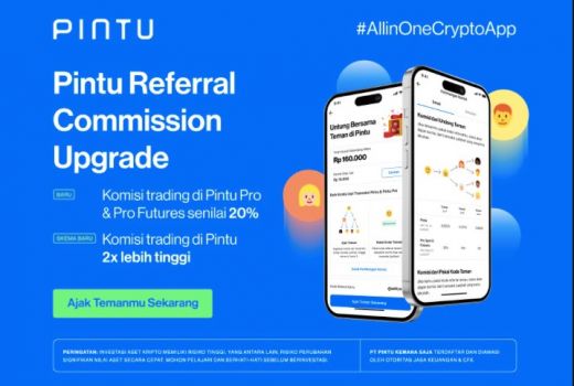 Perluas Akses Investasi Crypto, PINTU Tingkatkan Komisi Referral Program - GenPI.co