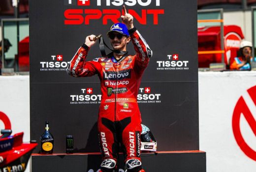 Francesco Bagnaia Kesal Gagal Menang di Sprint Race MotoGP Italia 2025 - GenPI.co