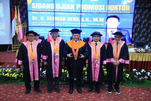 Gubernur Herman Deru Raih Gelar Doktor, Bawa Terobosan Model Pembangunan Inklusif - GenPI.co