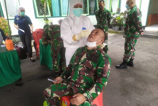 Ikut Tes Usap Covid 19, Ada Apa dengan 60 Personel TNI Tabanan - GenPI.co BALI