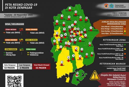 Bali Bebas Covid-19, Sebagian Besar Wilayah Denpasar Zona Hijau - GenPI.co BALI
