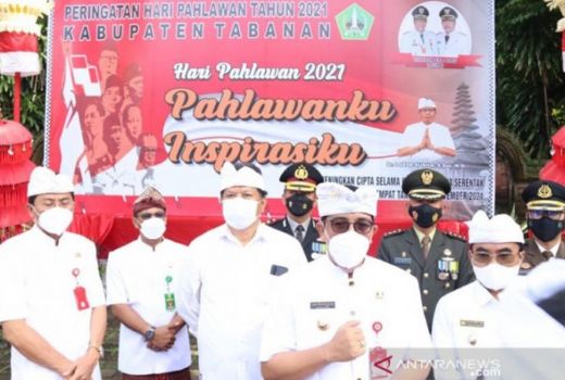 Bupati Tabanan Pimpin Upacara Hari Pahlawan - GenPI.co BALI
