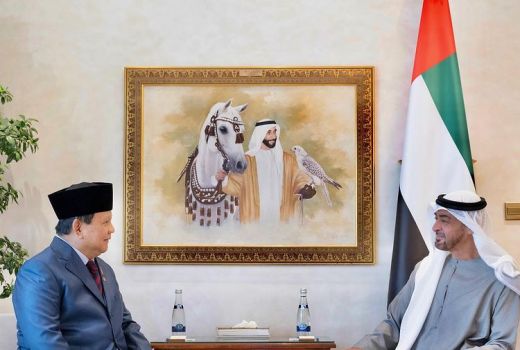 Pangeran Abu Dhabi Girang, Menhan Prabowo Beri Hadiah Nuansa Bali - GenPI.co BALI