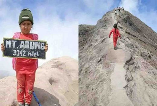 Bali Viral! Bocah Karangasem Taklukan Gunung Agung, Pecah Rekor - GenPI.co BALI