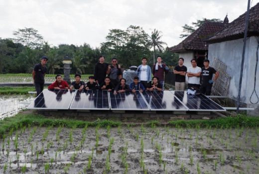 Petani Keliki Ubud Gembira Gegara Pompa Air Tenaga Surya - GenPI.co BALI