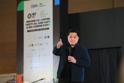 BUMN Solusi Ekosistem Kopi Nasional, Erick Thohir Buka BRI & Pegadaian ICF 2023 - GenPI.co BALI