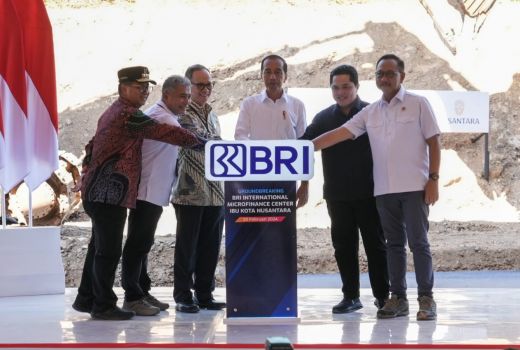 Presiden Joko Widodo Groundbreaking BRI International Microfinance Center di Ibu Kota Nusantara - GenPI.co BALI