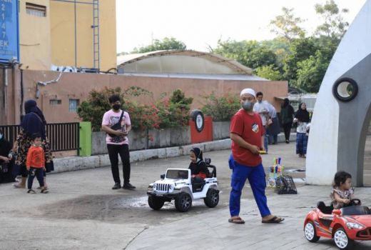 Pengunjung Taman Pintar Terbiasa dengan Prokes - GenPI.co BANTEN