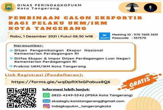 Ini Cara Disperindagkopukm Perbanyak Eksportir di Kota Tangerang - GenPI.co BANTEN
