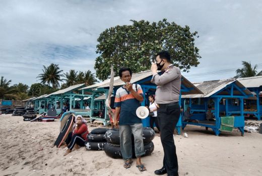 Sosialisasi Prokes, Dirpamobvit Lakukan Patroli di Tempat Wisata - GenPI.co BANTEN