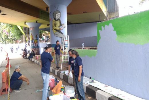 Dispora Gelar Lomba Mural, Harapan Wali Kota Tangerang Boleh Juga - GenPI.co BANTEN