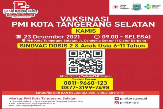 Wah, PMI Kota Tangsel Selenggarakan Gebyar Vaksinasi Anak - GenPI.co BANTEN