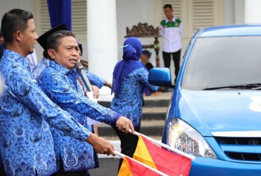 Wawalkot Serang Melepas Tim Safari Duta Baca Keliling Indonesia - GenPI.co BANTEN