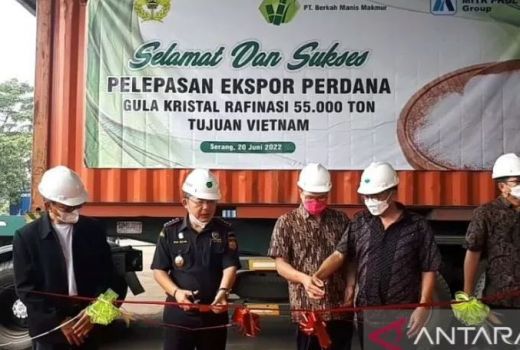 PT BMM Berangkatkan Ekspor Gula Kristal Rafinasi ke Vietnam - GenPI.co BANTEN