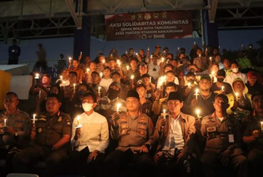 Gelar Doa Bersama, Polisi dan Suporter Persikota Sepakat Jaga Situasi - GenPI.co BANTEN