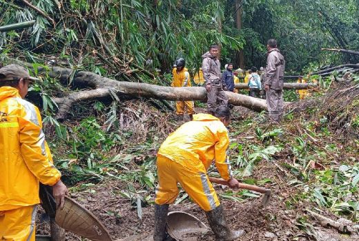Diguyur Hujan Semalaman, Akses Serang-Anyer Tertutup Longsor - GenPI.co BANTEN