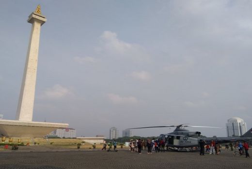 Jelang Pelantikan Presiden, 9 Helikopter Mendarat di Monas  - GenPI.co