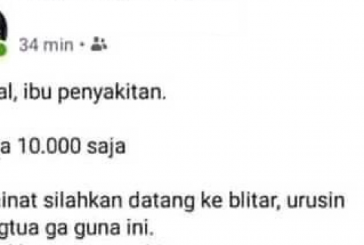 Dajjal Berwujud Manusia Asal Blitar, Jual Ibu di FB Rp 10 Ribu! - GenPI.co