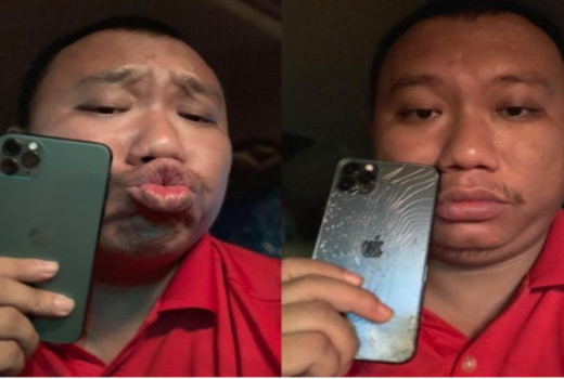 Pamer iPhone 11, Wajah Pria Ini Berubah Setelah Ponsel Jatuh - GenPI.co