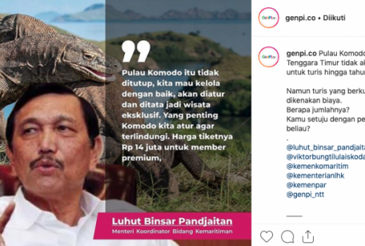 Soal TN Komodo Jadi Destinasi Premium, Dispar Mabar: Baru Konsep - GenPI.co