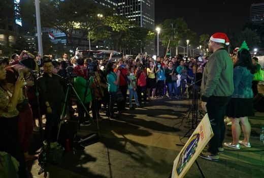 Kala Kidung Natal Berkumandang Sepanjang Sudirman-Thamrin - GenPI.co