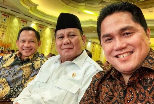 Rp 22 Triliun di 1 Foto: Erick Thohir, Prabowo, Tito Karnavian - GenPI.co