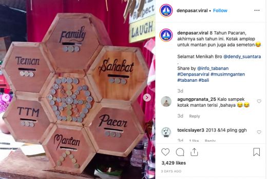 Lucu, Pengantin ini Siapkan Kotak Amplop Khusus untuk Mantan - GenPI.co
