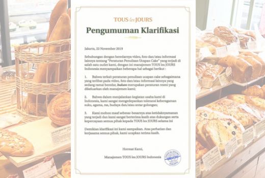 Terkait Ucapan Kue Natal, Berikut Klarifikasi Tous les Jour - GenPI.co