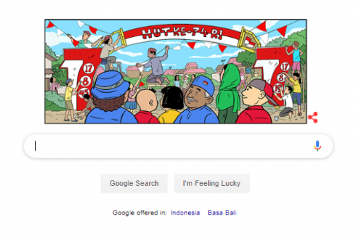 Keren, Google Doodle Ikut Rayakan HUT Ke-74 RI - GenPI.co