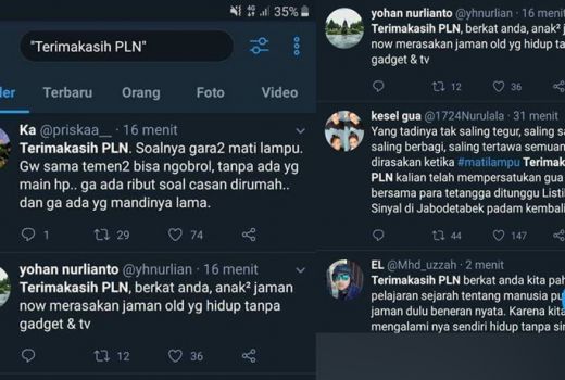 Para Netizen ini Bersyukur Listrik Padam, Alasannya Masuk Akal - GenPI.co