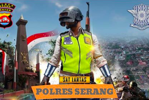 Tiru Tampilan Gim PUBG, Poster Polres Serang Ngepop Abis - GenPI.co