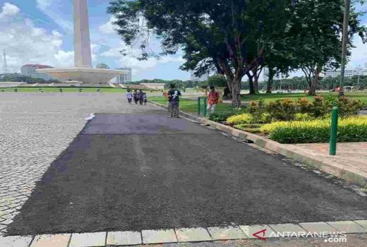 Gas Terus, Sirkuit Formula E di Monas Diaspal Buat Uji Coba - GenPI.co